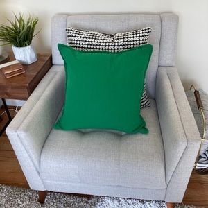 IKEA | (2) Kelly Green 20” Square pillow covers